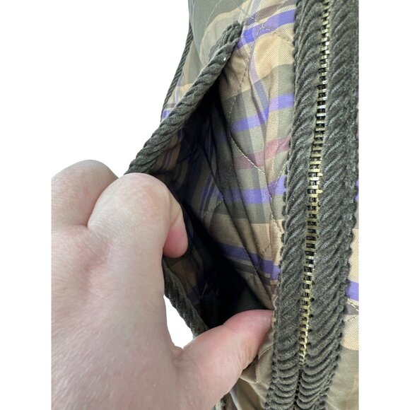 Lauren Ralph Lauren Reversible Quilted Vest W Corduroy Accents Size L - Picture 9 of 16